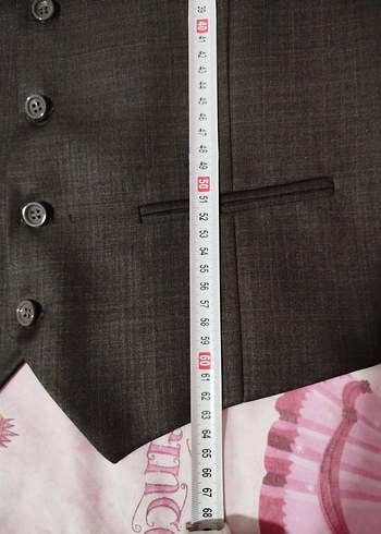 Erkek Siyah Takım Elbise Yeleği - Görsel 4