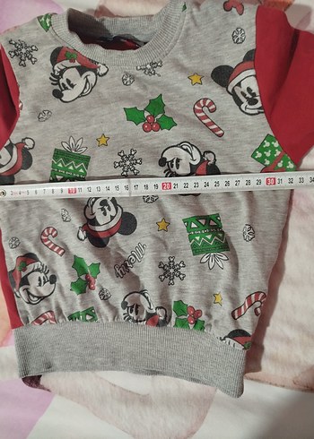 Mickey Desenli Gri Kışlık Çocuk Pijama Takımı - Görsel 4