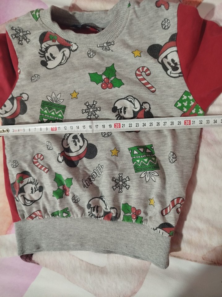 Mickey Desenli Gri Kışlık Çocuk Pijama Takımı - Görsel 4