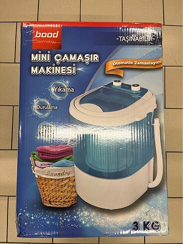Bood 3 KG mını Çamaşır makinesi