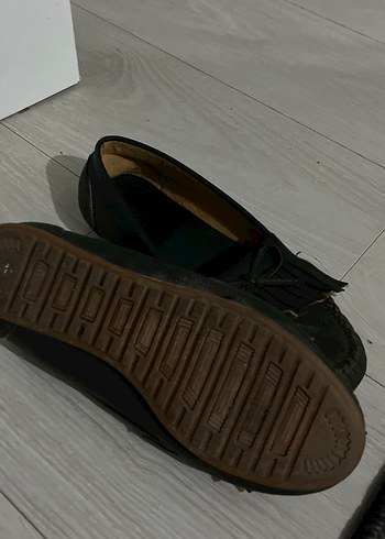 Kız Çocuk Siyah Süet Püsküllü Loafer - Görsel 3