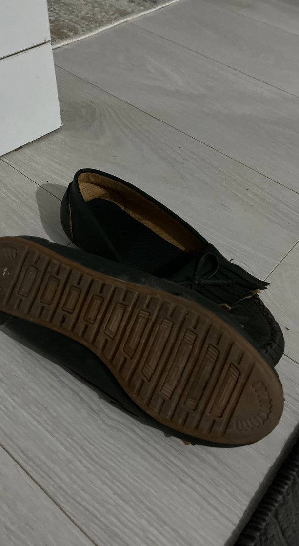 Kız Çocuk Siyah Süet Püsküllü Loafer - Görsel 3