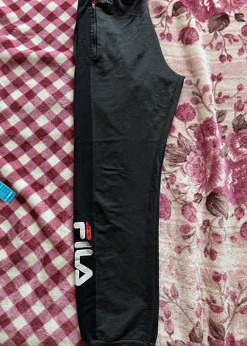 FILA Siyah Baskılı Erkek Eşofman Altı