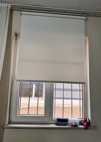 Beyaz Modern Düz Stor Perde - Görsel 2