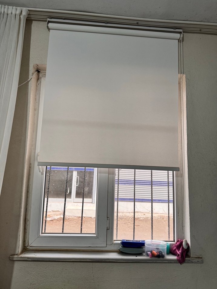 Beyaz Modern Düz Stor Perde - Görsel 2