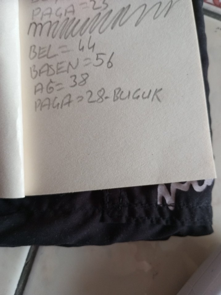 Siyah Bağcıklı Erkek Midi Şort - Görsel 3