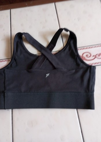 Diğer Siyah Spor Büstiyer Velcro Detaylı