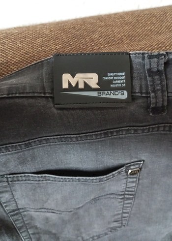 Gri Midi Boy Bol Kesim Kadın Kot Pantolon - Görsel 3