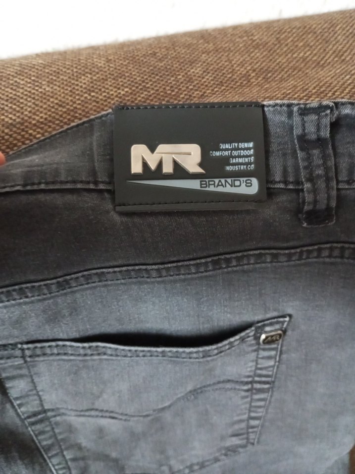 Gri Midi Boy Bol Kesim Kadın Kot Pantolon - Görsel 3