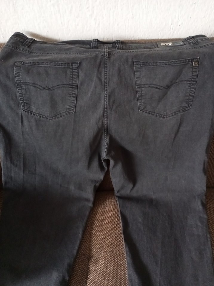 Gri Midi Boy Bol Kesim Kadın Kot Pantolon - Görsel 2