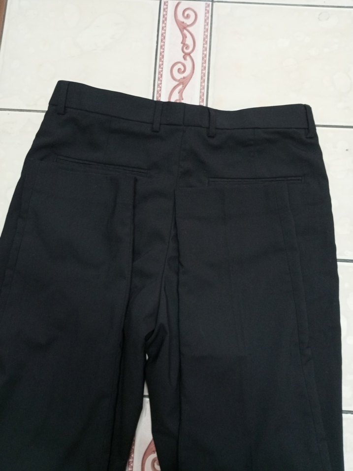 Erkek Siyah Ofis Pantolonu Regular Fit - Görsel 4