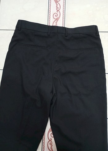 Siyah Regular Fit Ofis Pantolonu - Görsel 3