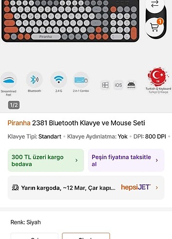 Kablosuz klavye ve maouse - Görsel 7