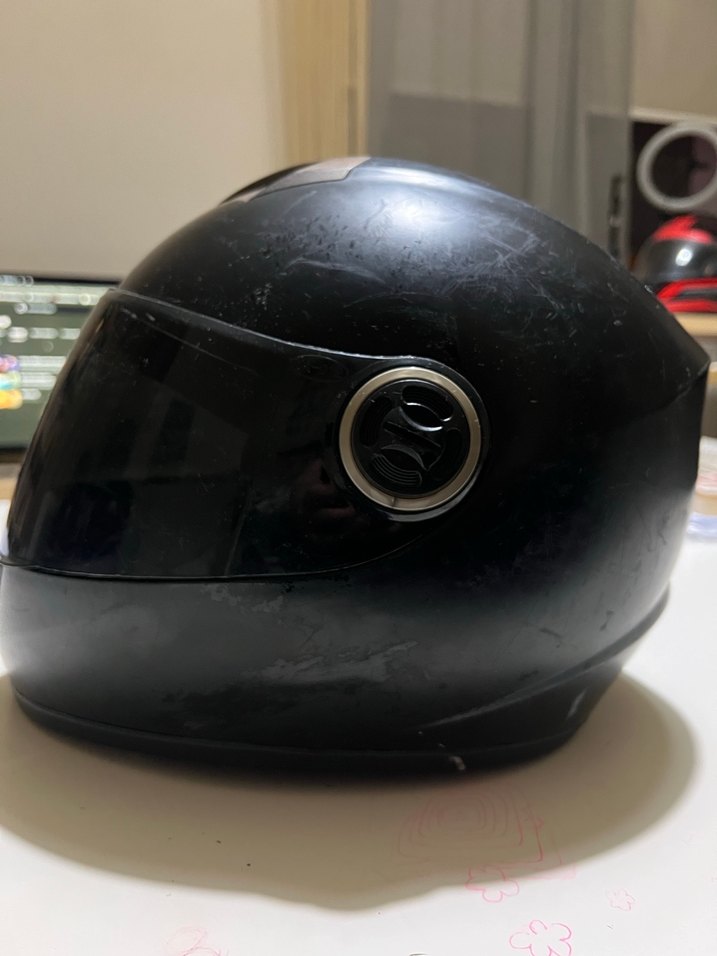 Siyah Vizörlü kask - Görsel 3