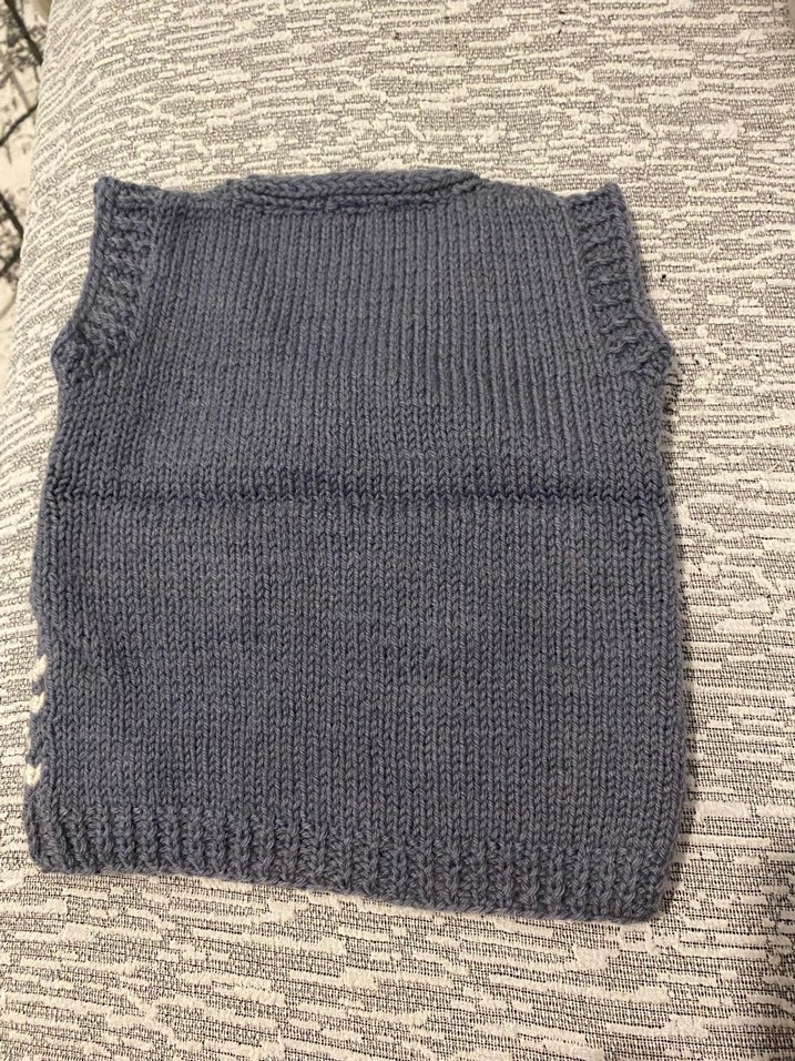 Erkek Çocuk V Yaka Örgü Süveter - Görsel 2