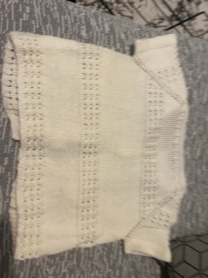 Kız Çocuk Beyaz Bohem Örgü Hırka - Görsel 2