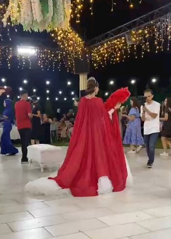 gelinlik üstü kına pelerini - Görsel 2