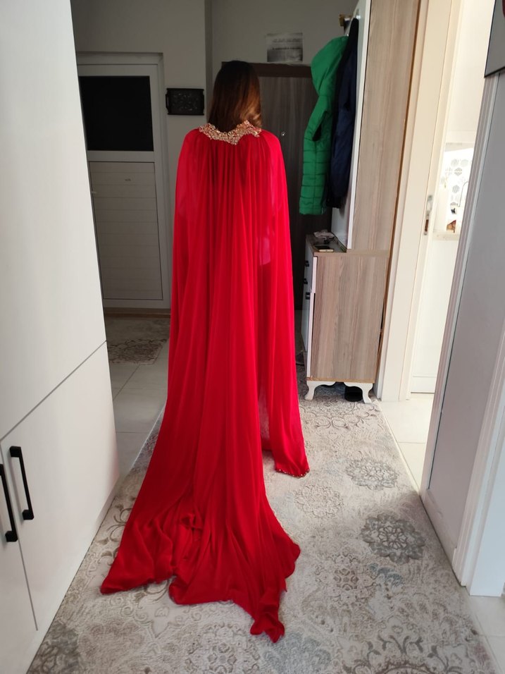 gelinlik üstü kına pelerini - Görsel 4