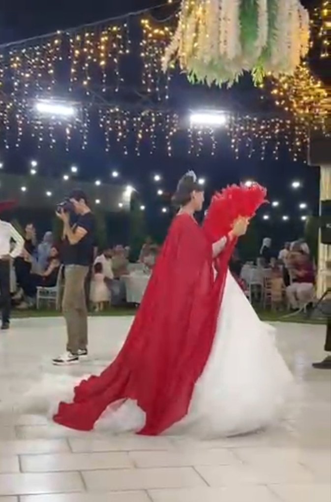 gelinlik üstü kına pelerini - Görsel 3