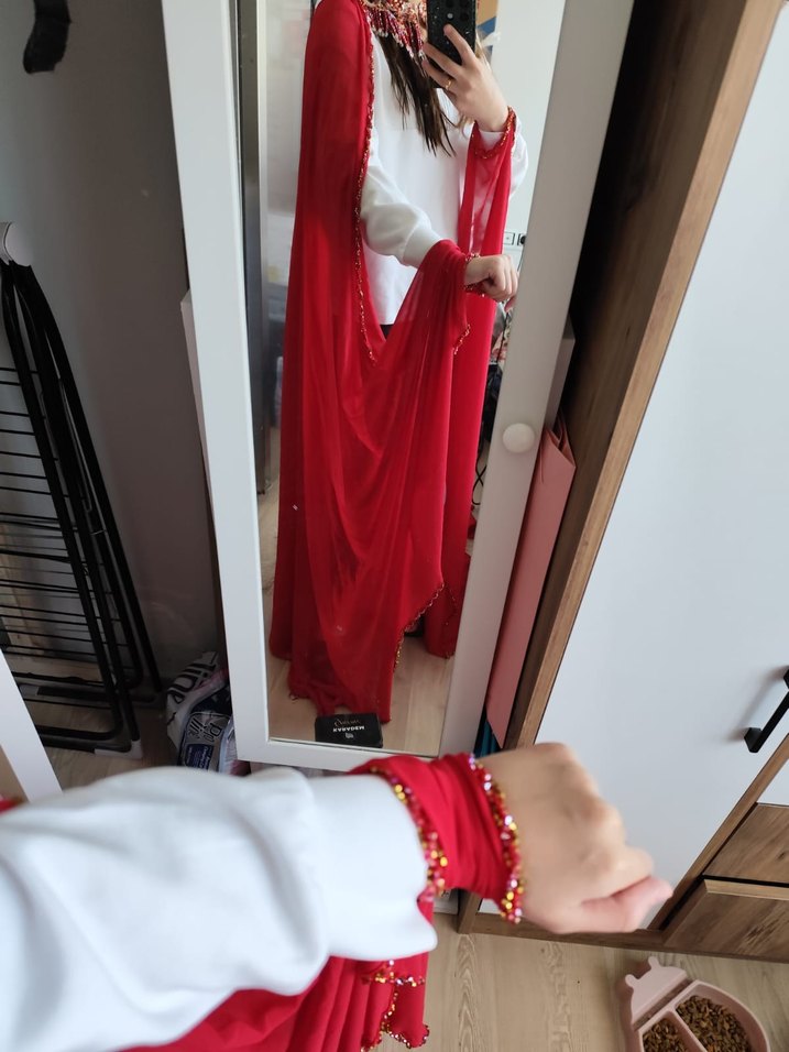 gelinlik üstü kına pelerini - Görsel 5