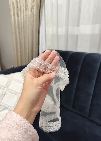 beyaz gelin halay mendili - Görsel 2