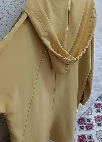 SETRMS Kapüşonlu Sarı Tunik - Görsel 6
