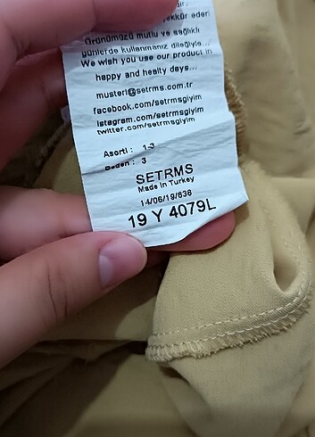 SETRMS Kapüşonlu Sarı Tunik - Görsel 7