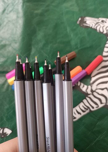 Renkli 10'lu İnce Uçlu Kalem Seti - Görsel 3