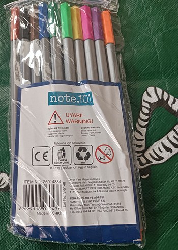 Renkli 10'lu İnce Uçlu Kalem Seti - Görsel 2