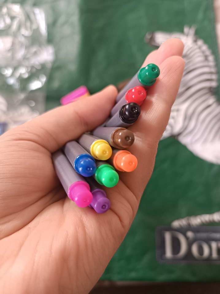 Renkli 10'lu İnce Uçlu Kalem Seti - Görsel 4