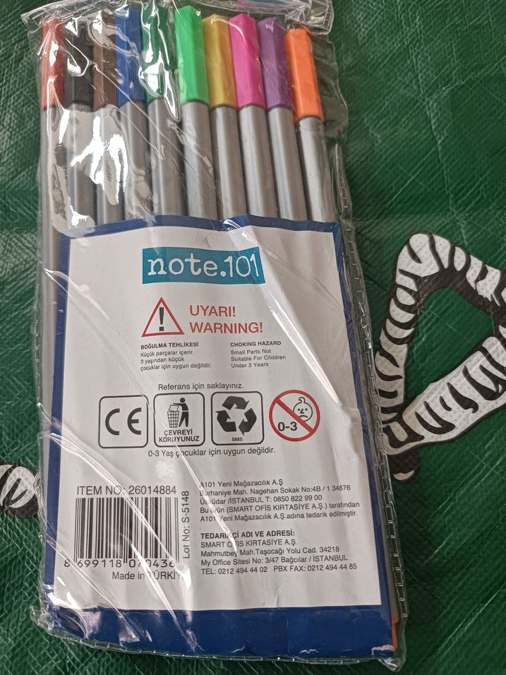 Renkli 10'lu İnce Uçlu Kalem Seti - Görsel 2
