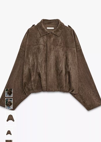 s Beden kahverengi Renk zara kahverengi süet bomber ceket