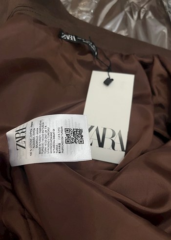 Zara zara etiketli süet bomber ceket