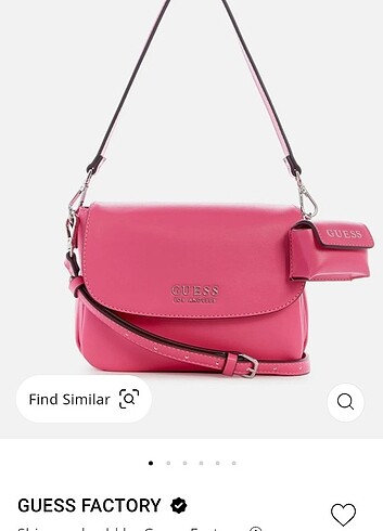 Guess GUESS orijinal pembe el ve omuz çantası / guess 2023 sezon ürünü