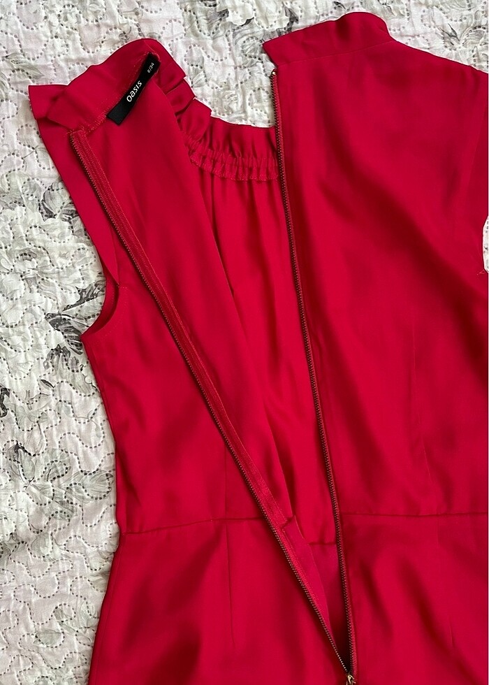 Fuşya renkli elbise - Görsel 3