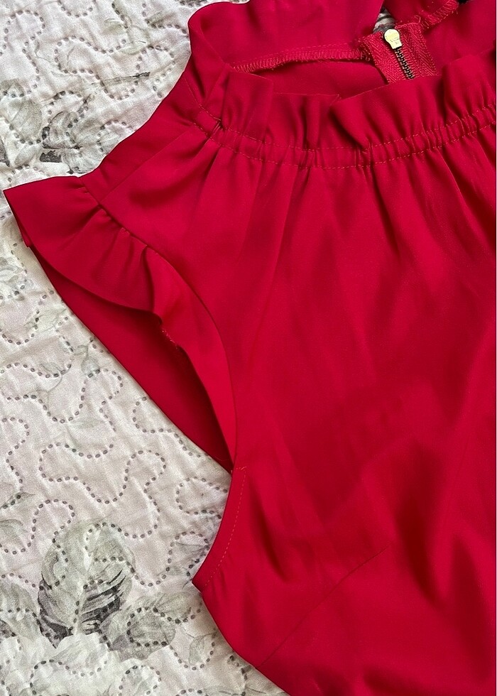 Fuşya renkli elbise - Görsel 5