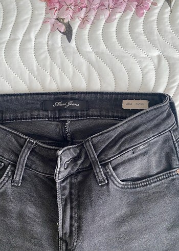 Mavi Jeans Gri Bağcıklı Kadın Denim Pantolon