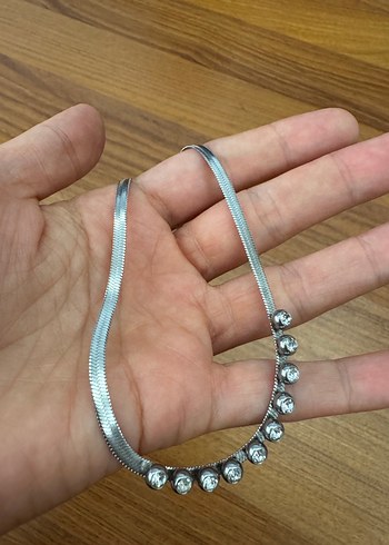 Accessorize Parlak Zincir Detaylı Uzun Kadın Kolye
