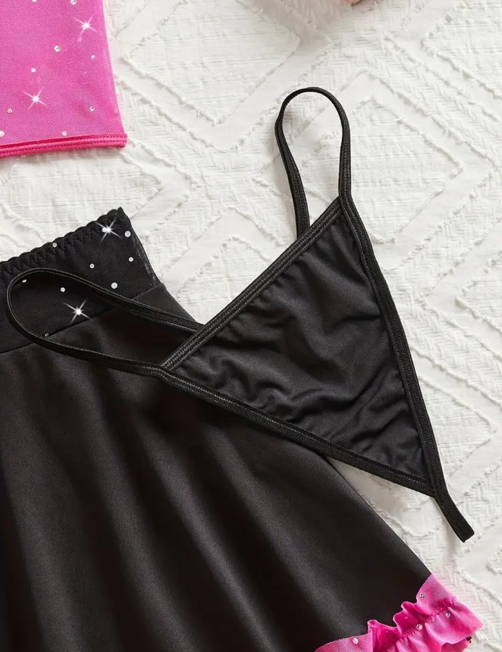 Pembe Mini Straplez Bustiyer - Görsel 3