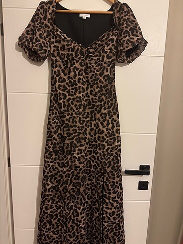 Leopar elbise yeni