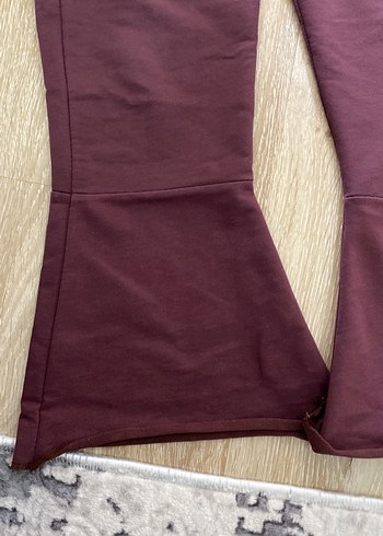10 Yaş Beden bordo Renk Bordo Pamuklu Baskılı Kız Eşofman Takımı
