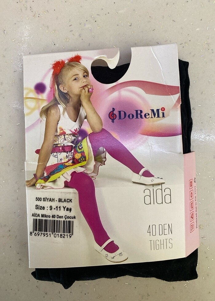 Kız çocuk muz ve desenli çoraplar - Görsel 5