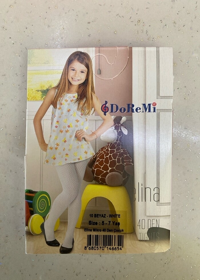 Kız çocuk muz ve desenli çoraplar - Görsel 3