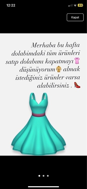 Dolabımı kapatıyorum