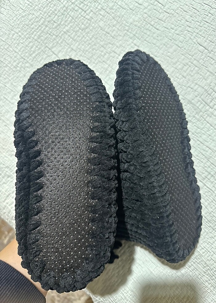 el yapımı örgü panduf - Görsel 4