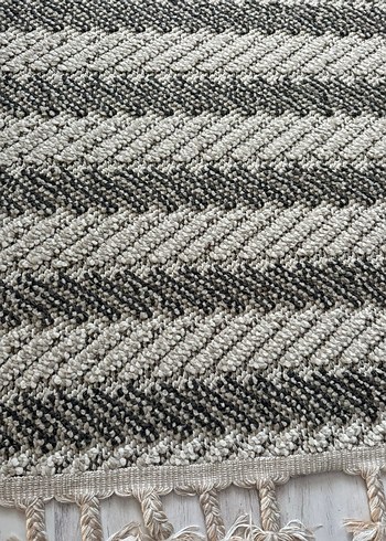 Gri Çizgili Modern Halı - Görsel 2