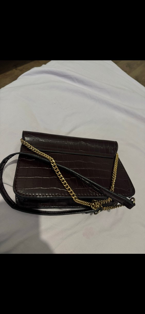 Mango Kahverengi Deri Kadın Çanta - Görsel 3