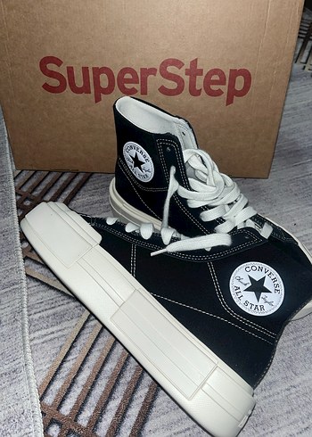 Converse. Siyah Platform Topuklu Kadın Spor Ayakkabı - Görsel 5