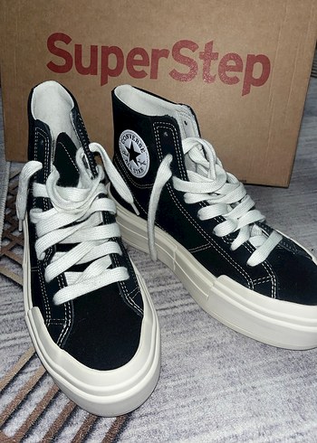 Converse. Siyah Platform Topuklu Kadın Spor Ayakkabı - Görsel 4