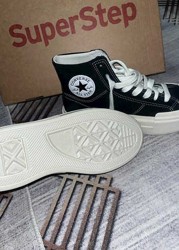 Converse. Siyah Platform Topuklu Kadın Spor Ayakkabı - Görsel 3